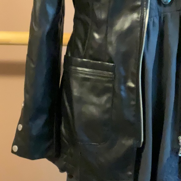 Avec les filles faux leather jacket M NWTs - Picture 4 of 9